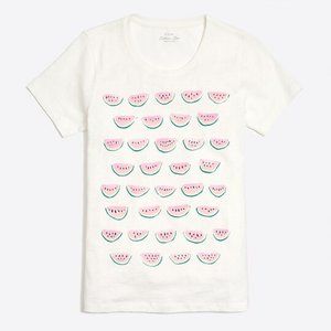 NWT J.Crew Watermelon Row Collector Tee Sz XXS